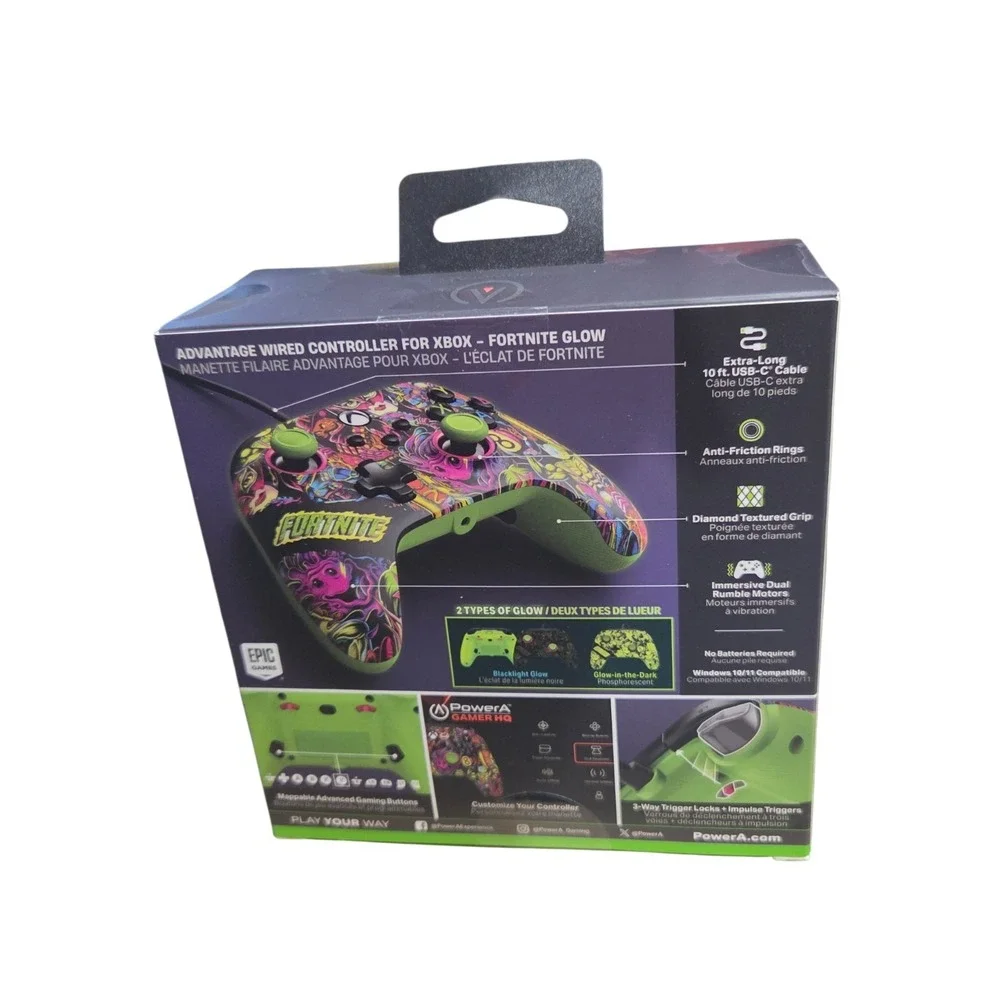 PowerA Fortnite Advantage Wired Controller Xbox Series X|S Hall Effect Glow